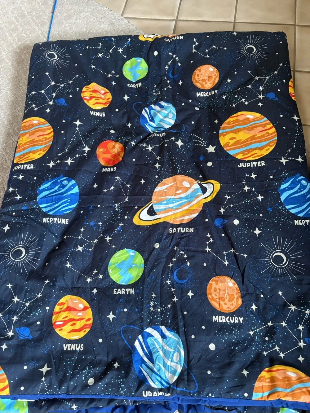 Twin size boys, comforter and sheets